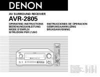 Denon AVR-2805-Owners-Manual 
